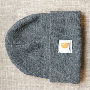 Carhartt Knit Cuffed Beanie Hat Coal Heather Gray